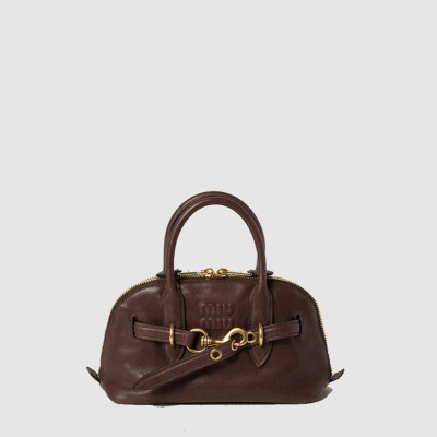 미우미우 여성 아방뛰르 나파 가죽 탑 핸들 백 - Miumiu Womens Avanture Nappa Leather Top Handle Bag - mib13618x