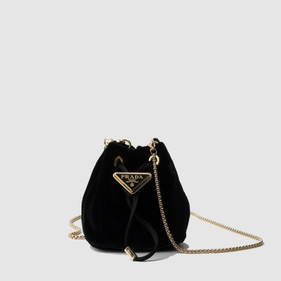 프라다 여성 벨벳 미니 파우치 1NR016 - Prada Womens Velvet Mini Pouch - prb13651x