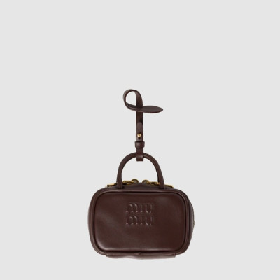 미우미우 여성 가죽 마이크로 보 백 - MiuMiu Womens Leather Micro Beau Bag - mib13789x