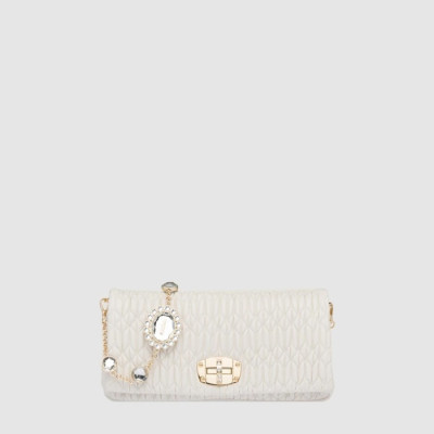 미우미우 여성 아이코닉 크리스탈 가죽 백 - Miumiu Womens Iconic Crystal Leather Bag - mib13798x