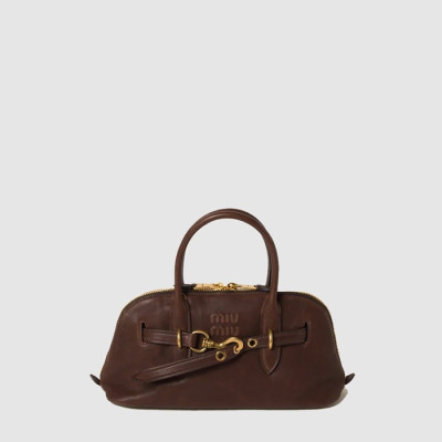 미우미우 여성 아방뛰르 나파 가죽 탑 핸들 백 - Miumiu Womens Avanture Nappa Leather Top Handle Bag - mib13826x
