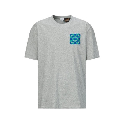 로에베 남성 라운드 반팔티 - Loewe Mens Round Tshirt - loc13714x