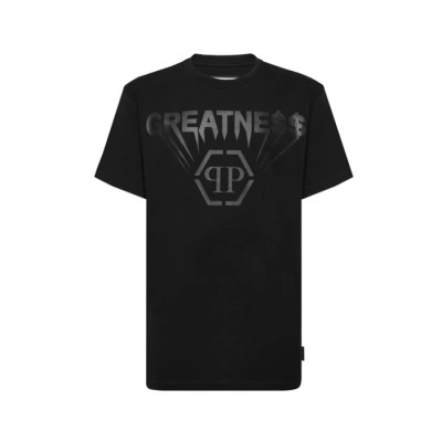 필립플레인 남성 라운드 반팔티 - Philipp-plein Mens Round Tshirt - phc13763x