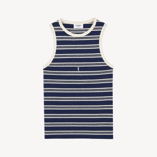 입생로랑 여성 라운드 나시 - Saint Laurent Womens Sleeveless Top - ysc13933x