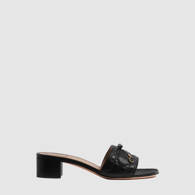 디올 여성 까나쥬 힐 슬라이드 - Dior Womens Cannage Heel Slides - dis13670x