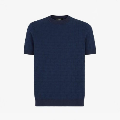 펜디 남성 라운드 반팔 티셔츠 - Fendi Mens Round Tshirt - fec14031x