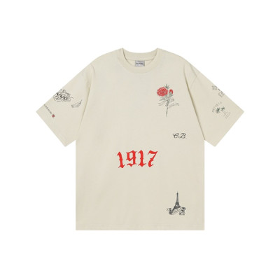 발렌시아가 남성 라운드 반팔 티셔츠 - Balenciaga Mens Round Tshirt - bac14036x