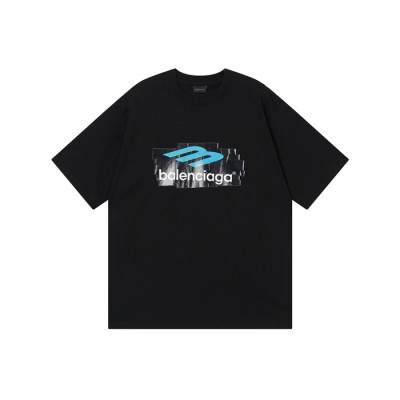 발렌시아가 남성 라운드 반팔 티셔츠 - Balenciaga Mens Round Tshirt - bac14042x