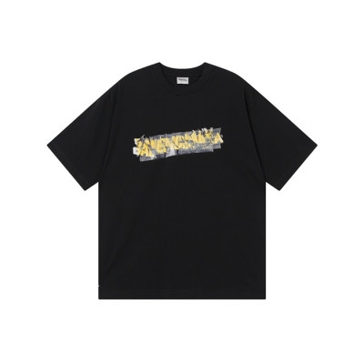 발렌시아가 남성 라운드 반팔 티셔츠 - Balenciaga Mens Round Tshirt - bac14043x