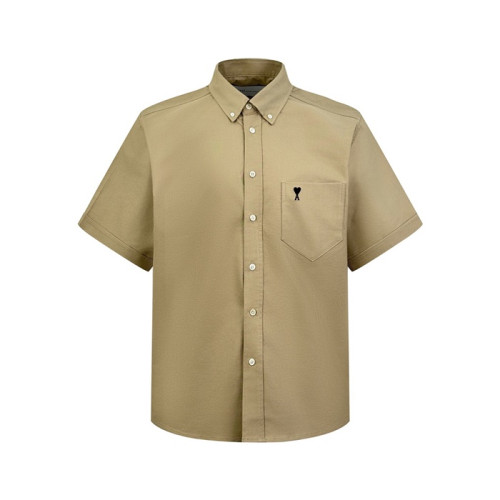 아미 남성 반팔 셔츠 - Ami Mens Basic Shirts - amc14053x