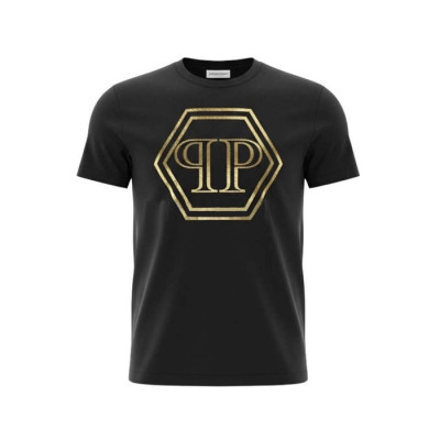 필립플레인 남성 라운드 반팔티 - Philipp-plein Mens Round Tshirt - phc14189x