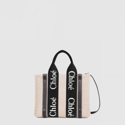 끌로에 여성 우디 스트랩 토트 백 스몰 - Chloe Womens Woody Strap Tote Bag Small - chb15083x