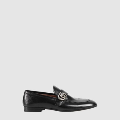구찌 남성 GG 레더 로퍼 - Gucci Mens GG Leather Loafers - gus13940x