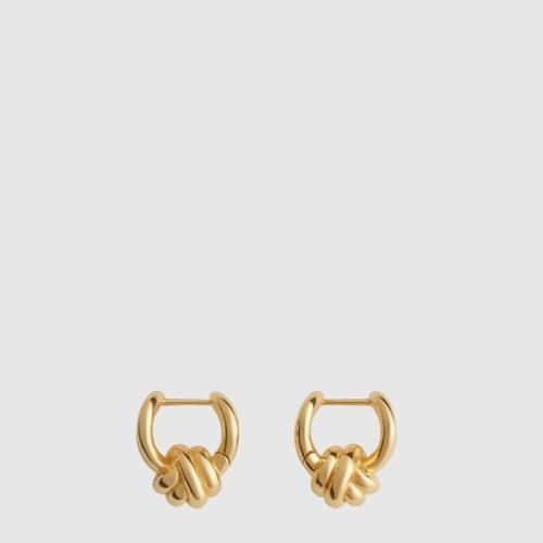 보테가 베네타 여성 놋 후프 이어링 - Bottega veneta Womens Knot Hoop Earring - acc7485x