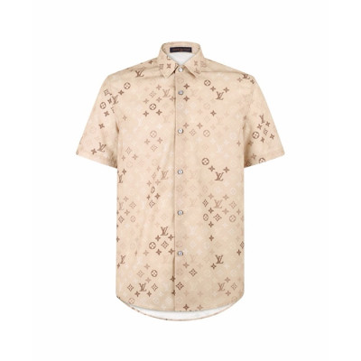 루이비통 남성 반팔 셔츠 - Louis vuitton Mens Short Sleeved Shirt - lvc15419x