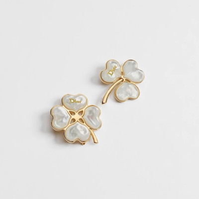 디올 여성 스파클링 클로버 브로치 - Dior Womens Sparkling Clover Brooch - acc7756x