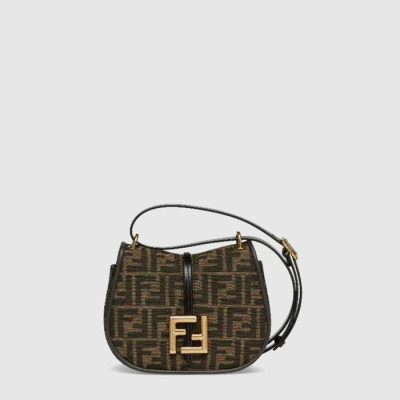 펜디 여성 커몬 FF 자카드 스몰 숄더백 - Fendi Womens Cmon FF Jacquard Small Shoulder Bag - feb16112x