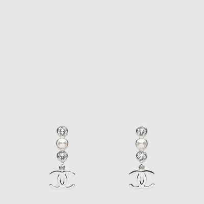 샤넬 여성 크리스탈 진주 펄 드롭 이어링 - Chanel Womens Crystal Pearl Drop Earrings - acc7989x