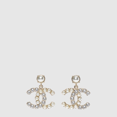 샤넬 여성 CC 진주포인트 드롭 이어링 - Chanel Womens CC Pearl Point Drop Earring - acc8030x