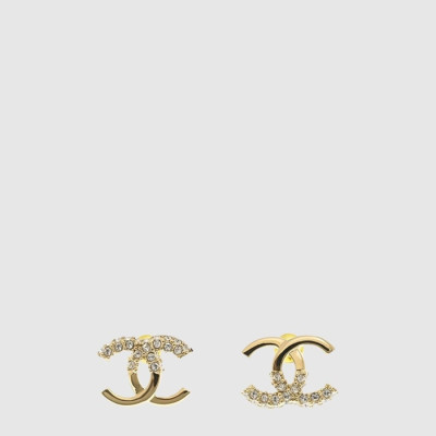 샤넬 여성 메탈 디아만테 골드 크리스탈 이어링 - Chanel Womens Metal Diamante Gold Crystal Earring - acc8051x