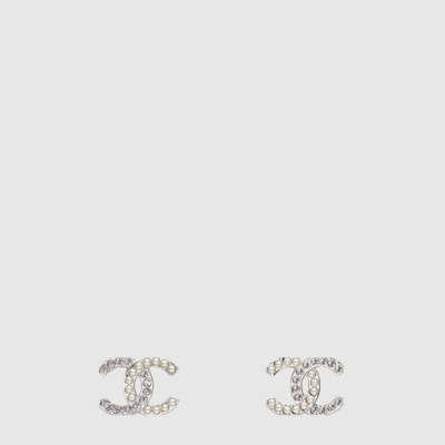 샤넬 여성 CC 진주 펄 크리스탈 이어링 - Chanel Womens CC Pearl Crystal Earring - acc8054x