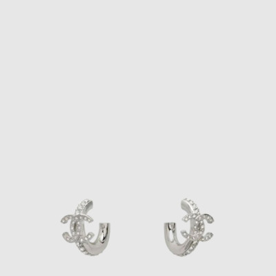 샤넬 여성 크리스탈 후프 이어링 - Chanel Womens Crystal Hoop Earring - acc8058x