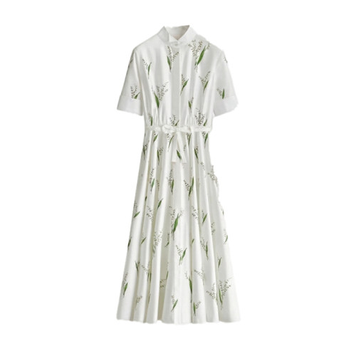디올 여성 플로럴 미디 드레스 - Dior Womens Floral Midi Dress - dic16015x