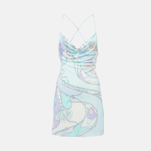 푸치 여성 오키디 저지 슬립 드레스 - Pucci Womens Orchidee Jersey Slip Dress - puc16018x