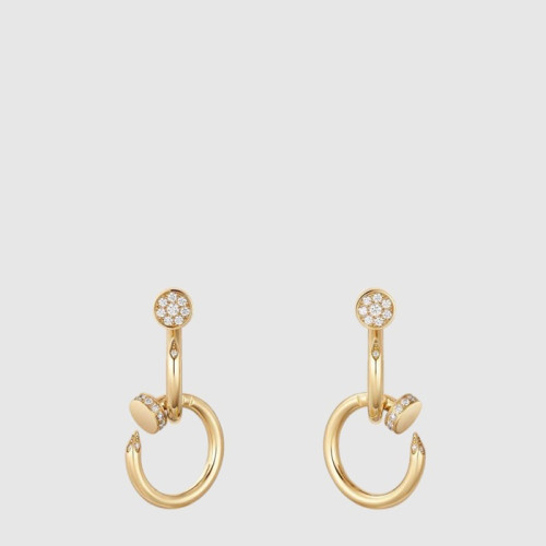 까르띠에 여성 저스트 앵 끌루 이어링 더블 다이아몬드 - Cartier Womens Juste un Clou Earring Double Diamond - acc8091x