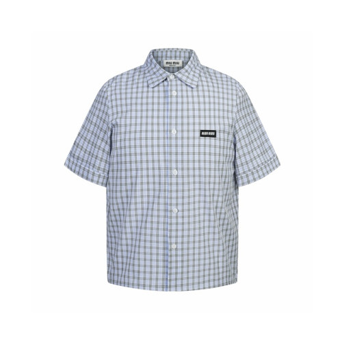 미우미우 남/녀 반팔 폴로 셔츠 - Miumiu Unisex Polo Tshirt - mic16085x