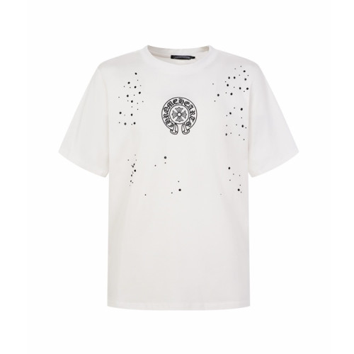 크롬하츠 남성 라운드 반팔티 - Chrom Hearts Mens Round Tshirt - chc16105x