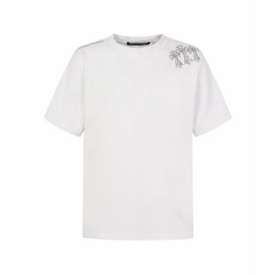 크롬하츠 남성 라운드 반팔티 - Chrom Hearts Mens Round Tshirt - chc16107x