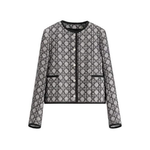 디올 여성 마크로카나쥬 재킷 - Dior Womens Macrocannage Jacket - dic16138x