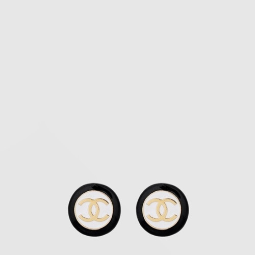 샤넬 여성 버튼 라운드 이어링 - Chanel Womens Button Round Earring - acc8328x