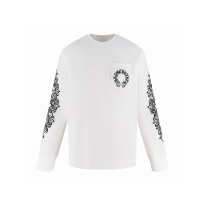 크롬하츠 남성 라운드 긴팔티 - Chrome Hearts Mens Round Tshirt - chc16152x