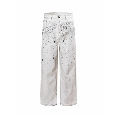 크롬하츠 남성 트렌디 청바지 - Chrom Hearts Mens Trendy Jeans - chc16201x